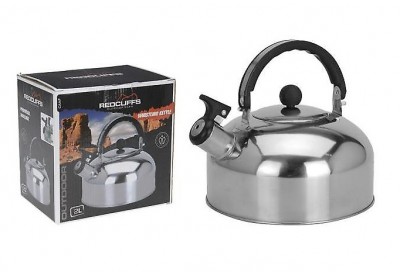 Redcliffs Stainless Steel Camping Whistling Kettle (2.0 Litre)